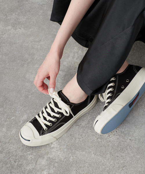 SLOBE IENA(スローブイエナ)の「CONVERSE/コンバース JACK PURCELL(その他シューズ・レディース・ホワイト/ブラック・23cm/24.5cm/24cm/23.5cm)」の1枚目の写真
