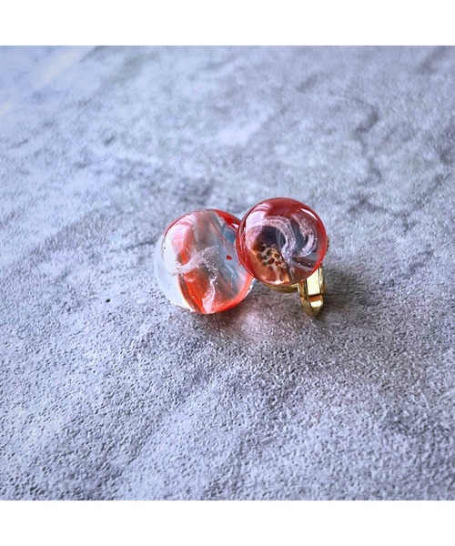 tone(トーン)の「【Willija】金属アレルギー対応《π》一点物球体アートイヤリング(MA)(イヤリング・レディース・ブルー/ピンク系1/ピンク系2/ピンク系3/ブルー系3/レッド系2/ピンク系5/ピンク系4・FREE)」の19枚目の写真