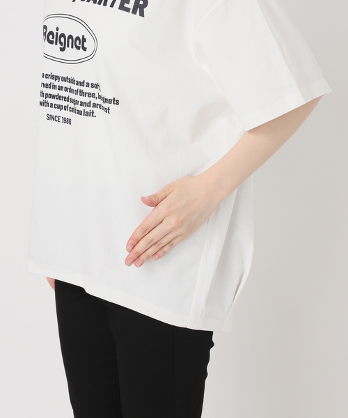 JOURNAL STANDARD(ジャーナルスタンダード)の「プリントタックスウェットTシャツ(Tシャツ/カットソー・レディース・ホワイト/ブラウン系その他/ホワイト系その他・FREE)」の7枚目の写真