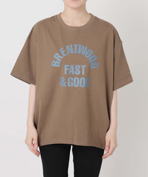 JOURNAL STANDARD(ジャーナルスタンダード)の「プリントタックスウェットTシャツ(Tシャツ/カットソー・レディース・ホワイト/ブラウン系その他/ホワイト系その他・FREE)」の4枚目の写真