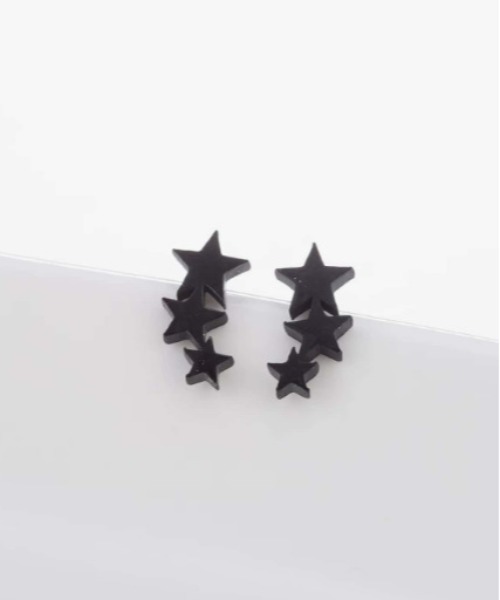 VIBGYOR（ヴィブジョー）の「【TUNE】連ミニピアス（ピアス（両耳用）・レディース・ホワイト/ブラック/シルバー・FREE）」の6枚目の写真