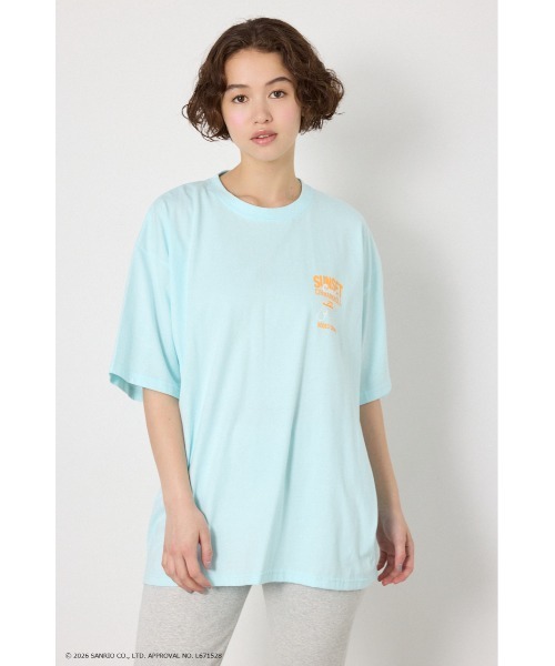 RODEO CROWNS WIDE BOWL(ロデオクラウンズワイドボウル)の「(サンリオキャラクターズ)SUNSET Tシャツ(Tシャツ/カットソー・レディース・ブラック/オフホワイト/グリーン系その他/ライトパープル・LARGE/MEDIUM)」の8枚目の写真