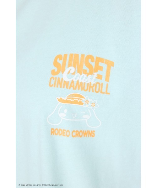 RODEO CROWNS WIDE BOWL(ロデオクラウンズワイドボウル)の「(サンリオキャラクターズ)SUNSET Tシャツ(Tシャツ/カットソー・レディース・ブラック/オフホワイト/グリーン系その他/ライトパープル・LARGE/MEDIUM)」の11枚目の写真