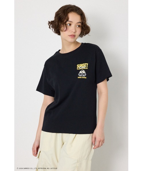 RODEO CROWNS WIDE BOWL(ロデオクラウンズワイドボウル)の「(サンリオキャラクターズ)SUNSET Tシャツ(Tシャツ/カットソー・レディース・ブラック/オフホワイト/グリーン系その他/ライトパープル・LARGE/MEDIUM)」の15枚目の写真