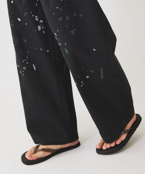 Dickies(ディッキーズ)の「《追加》Dickies / ディッキーズ 別注 スプラッシュ 刺繍 カーブ ワークパンツ(チノパンツ・メンズ・ブラック/ベージュ・LARGE/MEDIUM)」の10枚目の写真
