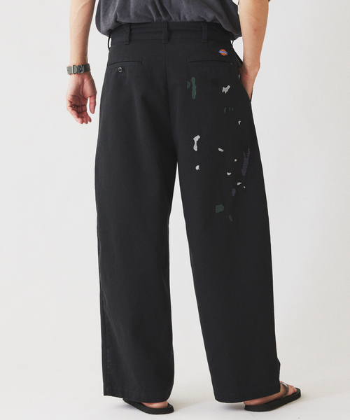 Dickies(ディッキーズ)の「《追加》Dickies / ディッキーズ 別注 スプラッシュ 刺繍 カーブ ワークパンツ(チノパンツ・メンズ・ブラック/ベージュ・LARGE/MEDIUM)」の11枚目の写真