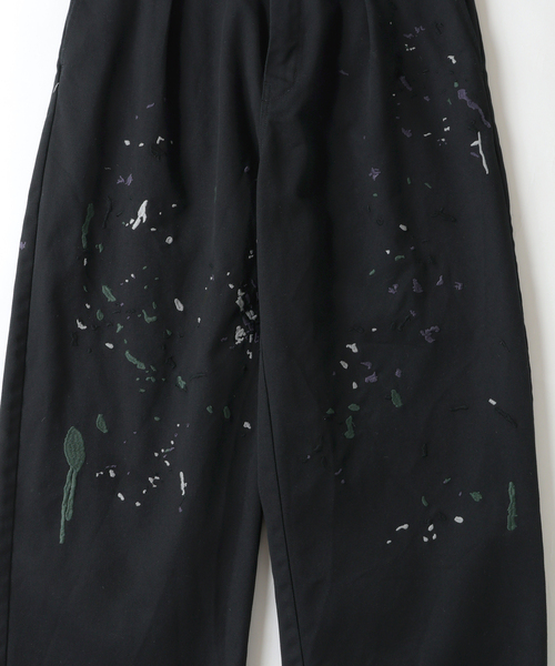Dickies(ディッキーズ)の「《追加》Dickies / ディッキーズ 別注 スプラッシュ 刺繍 カーブ ワークパンツ(チノパンツ・メンズ・ブラック/ベージュ・LARGE/MEDIUM)」の19枚目の写真