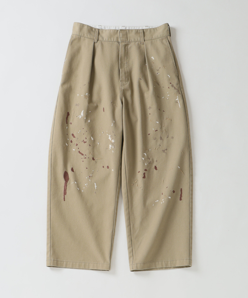 Dickies(ディッキーズ)の「《追加》Dickies / ディッキーズ 別注 スプラッシュ 刺繍 カーブ ワークパンツ(チノパンツ・メンズ・ブラック/ベージュ・LARGE/MEDIUM)」の21枚目の写真
