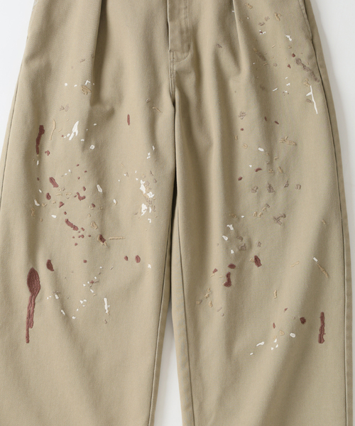 Dickies(ディッキーズ)の「《追加》Dickies / ディッキーズ 別注 スプラッシュ 刺繍 カーブ ワークパンツ(チノパンツ・メンズ・ブラック/ベージュ・LARGE/MEDIUM)」の22枚目の写真
