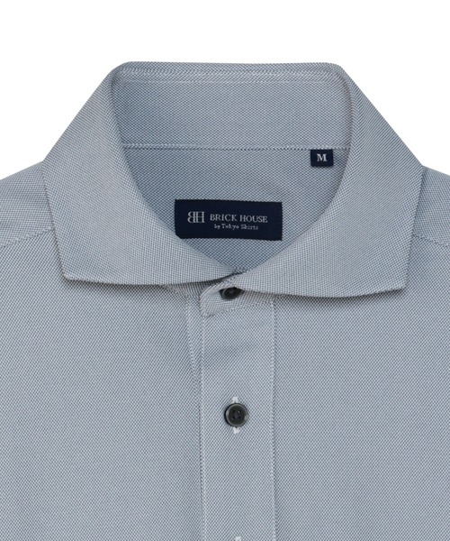 TOKYO SHIRTS(トウキョウシャツ)の「ビズポロ ポロシャツ コンフォートドライ 半袖 メンズ(ポロシャツ・メンズ・グレー・LL/L/M/S/XL)」の3枚目の写真