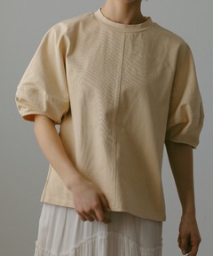 体型カバー/オフィスに使えるTシャツ/トリコットフレンチT