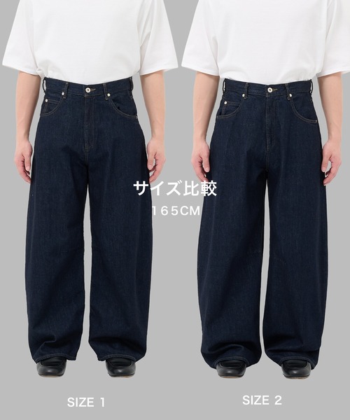 STUDIOUS(ステュディオス)の「【STUDIOUS】Barrel Denim pants(デニムパンツ・メンズ・ネイビー・3/2/1)」の5枚目の写真