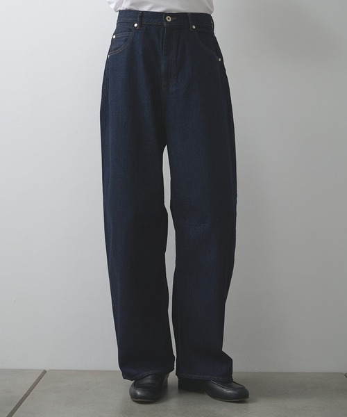 STUDIOUS(ステュディオス)の「【STUDIOUS】Barrel Denim pants(デニムパンツ・メンズ・ネイビー・3/2/1)」の8枚目の写真
