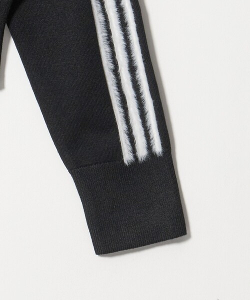 NICE WEATHER（ナイスウェザー）の「＜adidas Originals＞ニットファイヤーバードトラックトップ（カーディガン/ボレロ・レディース・ブラック/オフホワイト・FREE）」の7枚目の写真