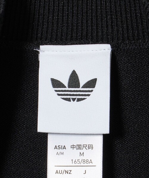 NICE WEATHER（ナイスウェザー）の「＜adidas Originals＞ニットファイヤーバードトラックトップ（カーディガン/ボレロ・レディース・ブラック/オフホワイト・FREE）」の5枚目の写真