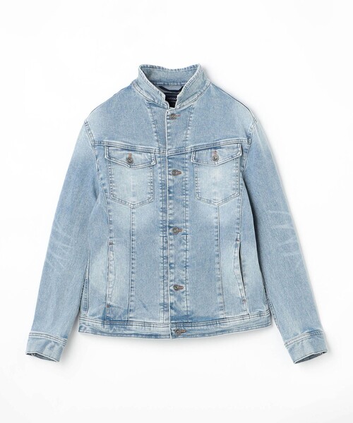 NICOLE selection(ニコルセレクション)の「スタンドカラーGジャン(その他アウター・メンズ・ネイビー/サックスブルー/ホワイト・M/L/XL)」の11枚目の写真