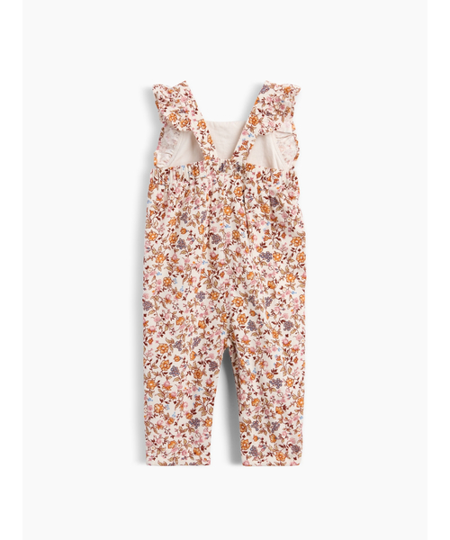 GAP（ギャップ）の「フローラル コーデュロイ オーバーオール (ベビー)（サロペット/オーバーオール・キッズ・ホワイト・70cm/60cm/90cm/80ｃｍ）」の2枚目の写真