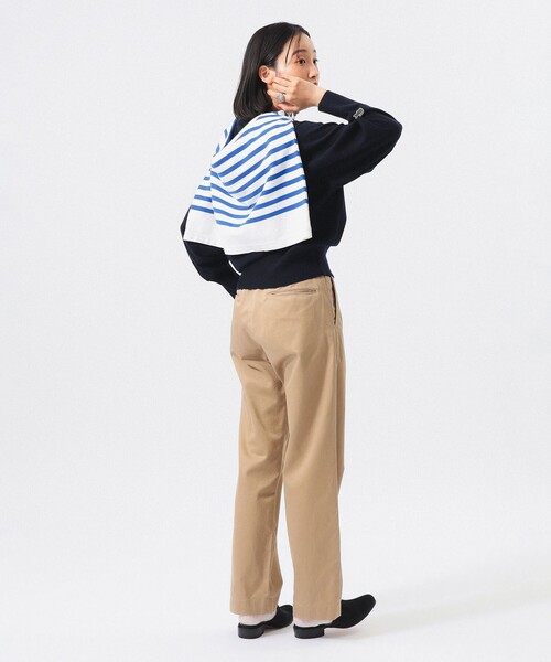 LACOSTE(ラコステ)の「【別注】LACOSTE / クルー ネック ニット(ニット/セーター・レディース・ネイビー/グレー/ダークブラウン・36/38)」の14枚目の写真