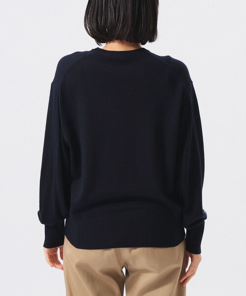 LACOSTE(ラコステ)の「【別注】LACOSTE / クルー ネック ニット(ニット/セーター・レディース・ネイビー/グレー/ダークブラウン・36/38)」の7枚目の写真