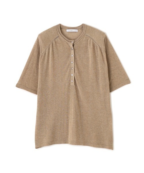 ETRE TOKYO（エトレトウキョウ）の「ショルダーパットニットTee（Tシャツ/カットソー・レディース・ベージュ/ブラック/グレー・FREE）」の18枚目の写真