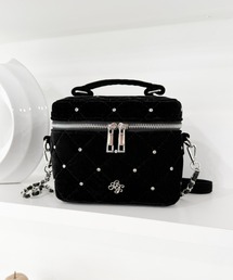 WEGO | WEGO/メタルパーツキルティングベロアバニティショルダー(ショルダーバッグ)