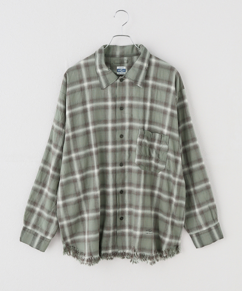 ARMY TWILL(アーミーツイル)の「別注【ARMY TWILL/アーミーツイル】CheckedUtilityShirt(シャツ/ブラウス・レディース・カーキ/レッド/チャコールグレー・FREE)」の11枚目の写真