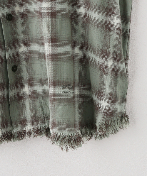 ARMY TWILL(アーミーツイル)の「別注【ARMY TWILL/アーミーツイル】CheckedUtilityShirt(シャツ/ブラウス・レディース・カーキ/レッド/チャコールグレー・FREE)」の13枚目の写真