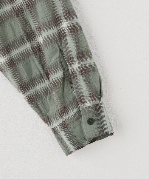 ARMY TWILL(アーミーツイル)の「別注【ARMY TWILL/アーミーツイル】CheckedUtilityShirt(シャツ/ブラウス・レディース・カーキ/レッド/チャコールグレー・FREE)」の14枚目の写真