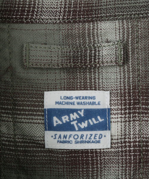 ARMY TWILL(アーミーツイル)の「別注【ARMY TWILL/アーミーツイル】CheckedUtilityShirt(シャツ/ブラウス・レディース・カーキ/レッド/チャコールグレー・FREE)」の16枚目の写真
