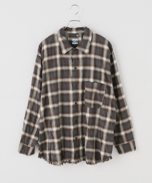 ARMY TWILL(アーミーツイル)の「別注【ARMY TWILL/アーミーツイル】CheckedUtilityShirt(シャツ/ブラウス・レディース・カーキ/レッド/チャコールグレー・FREE)」の19枚目の写真