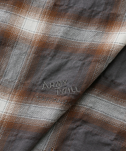 ARMY TWILL(アーミーツイル)の「別注【ARMY TWILL/アーミーツイル】CheckedUtilityShirt(シャツ/ブラウス・レディース・カーキ/レッド/チャコールグレー・FREE)」の20枚目の写真
