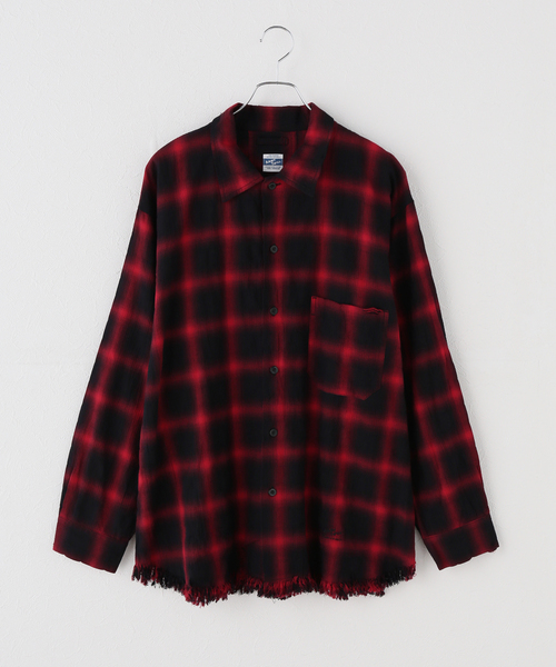 ARMY TWILL(アーミーツイル)の「別注【ARMY TWILL/アーミーツイル】CheckedUtilityShirt(シャツ/ブラウス・レディース・カーキ/レッド/チャコールグレー・FREE)」の21枚目の写真