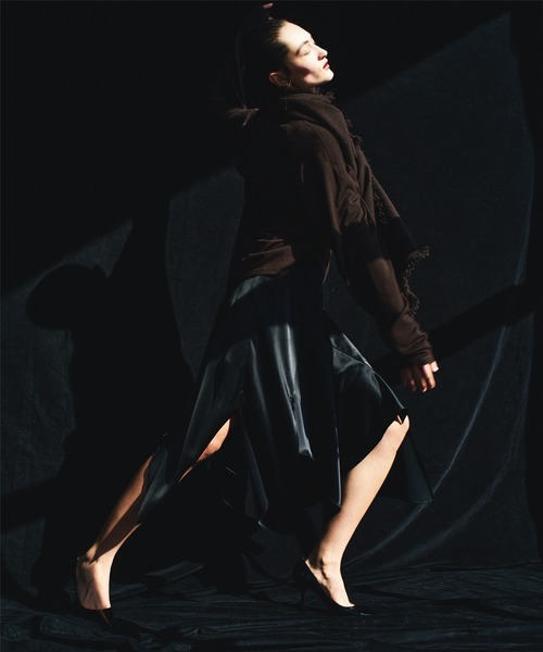 elegancese(エレガンセーゼ)の「【elegancese】Wool cashmere long-sleeve knit tee(ニット/セーター・レディース・ブラック/グレー/ダークブラウン/オフホワイト・FREE)」の1枚目の写真