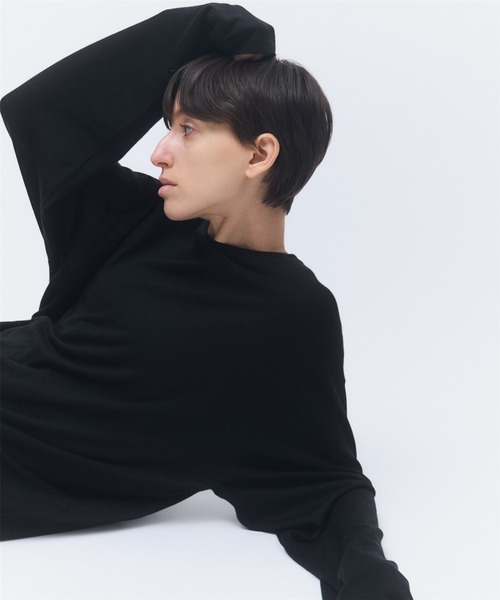 elegancese(エレガンセーゼ)の「【elegancese】Wool cashmere long-sleeve knit tee(ニット/セーター・レディース・ブラック/グレー/ダークブラウン/オフホワイト・FREE)」の22枚目の写真