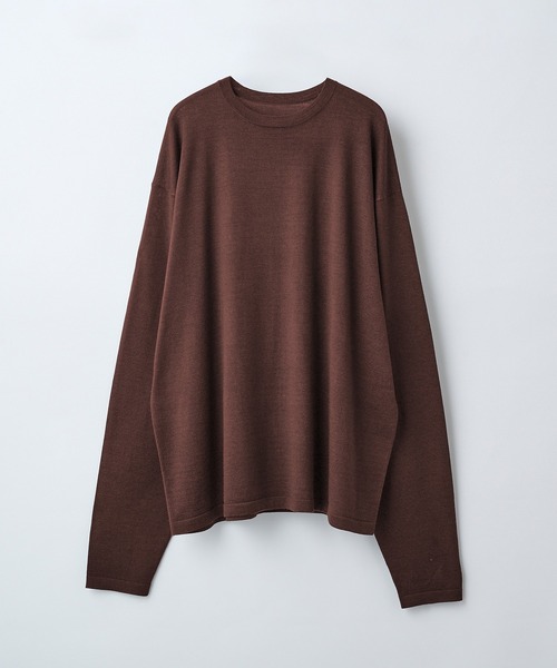 elegancese(エレガンセーゼ)の「【elegancese】Wool cashmere long-sleeve knit tee(ニット/セーター・レディース・ブラック/グレー/ダークブラウン/オフホワイト・FREE)」の8枚目の写真