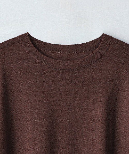 elegancese(エレガンセーゼ)の「【elegancese】Wool cashmere long-sleeve knit tee(ニット/セーター・レディース・ブラック/グレー/ダークブラウン/オフホワイト・FREE)」の7枚目の写真