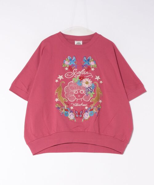 ScoLar(スカラー)の「ScoLar/スカラー スカラーマーク刺繍 PO(Tシャツ/カットソー・レディース・グレー/ピンク/ブラック・FREE)」の3枚目の写真