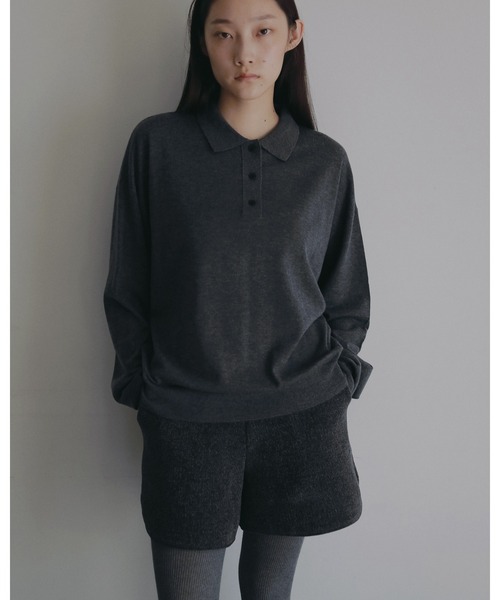 anuke(アンヌーク)の「Velour Short Pants(その他パンツ・レディース・ブラック/チャコールグレー・36inch/38inch)」の3枚目の写真