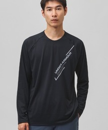【別注】アンダーアーマー UNDER ARMOUR UAテック ロゴ グラフィック ロングスリーブ Tシャツ 限定コラボ