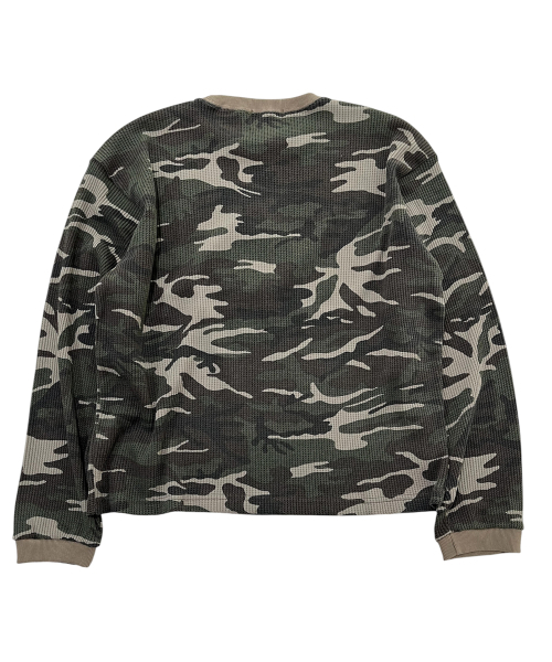SK8ER ROCK(スケーターロック)の「クロスカモフラージュ ワッフルTシャツ (カーキ)(Tシャツ/カットソー・レディース・その他・ONE SIZE)」の2枚目の写真