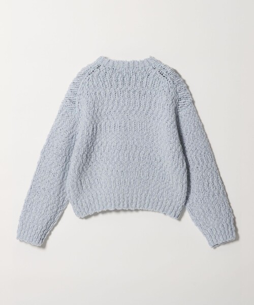 BEAUTY&YOUTH UNITED ARROWS(ビューティーアンドユースユナイテッドアローズ)の「ジャンボスラブ クルーネック ニットプルオーバー(ニット/セーター・レディース・ライトブルー/オフホワイト/ネイビー・FREE)」の13枚目の写真