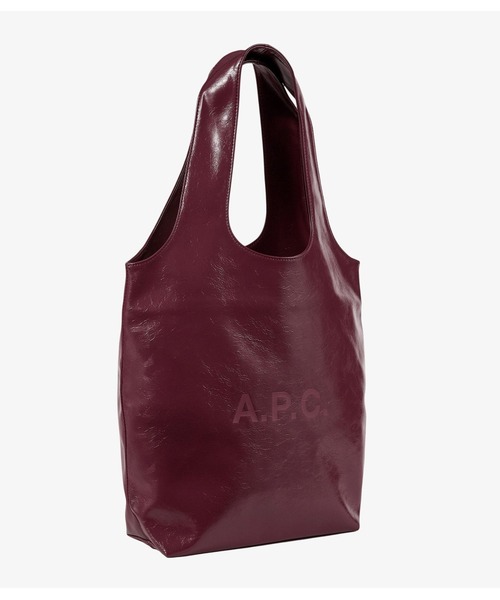 A.P.C.（アーペーセー）の「TOTE NINON SMALL（トートバッグ・レディース・ブラック/ボルドー・ONESIZE）」の7枚目の写真