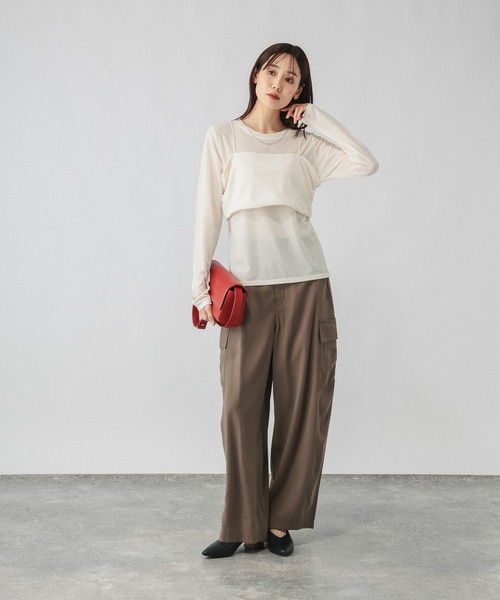 GLOBAL WORK(グローバルワーク)の「ビスチェ*ロンTSET/1066914(Tシャツ/カットソー・レディース・ホワイト×ホワイト/チャコールグレー×ブラック・LARGE/MEDIUM)」の19枚目の写真