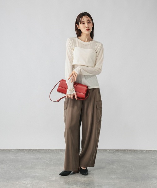 GLOBAL WORK(グローバルワーク)の「ビスチェ*ロンTSET/1066914(Tシャツ/カットソー・レディース・ホワイト×ホワイト/チャコールグレー×ブラック・LARGE/MEDIUM)」の20枚目の写真