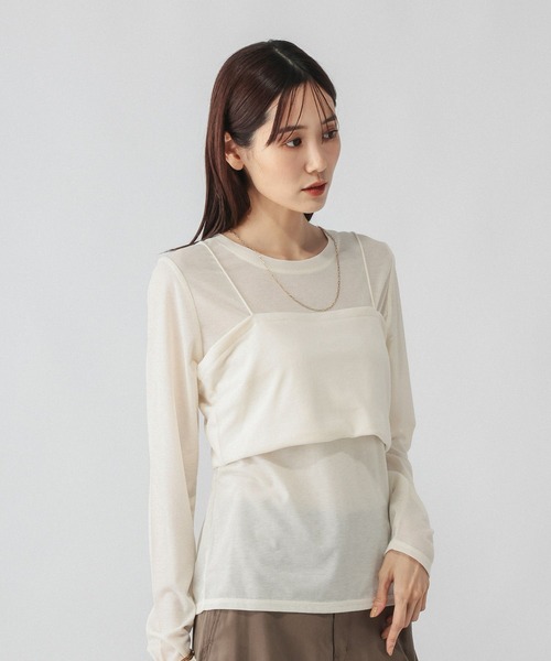 GLOBAL WORK(グローバルワーク)の「ビスチェ*ロンTSET/1066914(Tシャツ/カットソー・レディース・ホワイト×ホワイト/チャコールグレー×ブラック・LARGE/MEDIUM)」の22枚目の写真