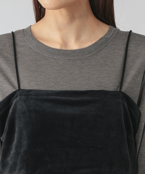 GLOBAL WORK(グローバルワーク)の「ビスチェ*ロンTSET/1066914(Tシャツ/カットソー・レディース・ホワイト×ホワイト/チャコールグレー×ブラック・LARGE/MEDIUM)」の9枚目の写真