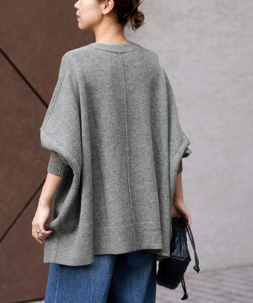 JOURNAL STANDARD relume（ジャーナルスタンダード　レリューム）の「《追加》ラムウールビッグカーディガン（カーディガン/ボレロ・レディース・ブラック/グレー/ブラウン・FREE）」の19枚目の写真