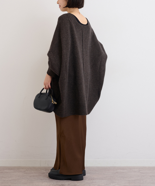 JOURNAL STANDARD relume（ジャーナルスタンダード　レリューム）の「《追加》ラムウールビッグカーディガン（カーディガン/ボレロ・レディース・ブラック/グレー/ブラウン・FREE）」の22枚目の写真