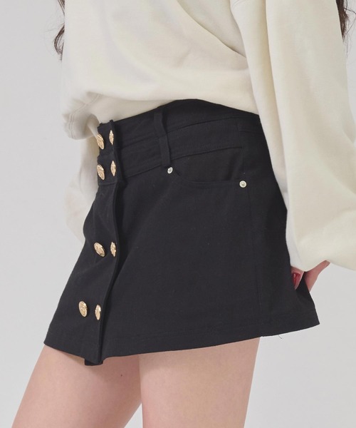 ANAP(アナップ)の「メタルボタンデザインミニスカパン(スカート・レディース・ブラック/カーキ・M/S)」の17枚目の写真