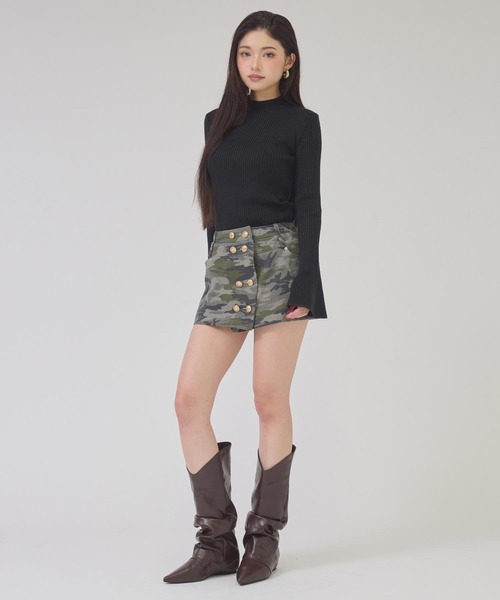 ANAP(アナップ)の「メタルボタンデザインミニスカパン(スカート・レディース・ブラック/カーキ・M/S)」の15枚目の写真